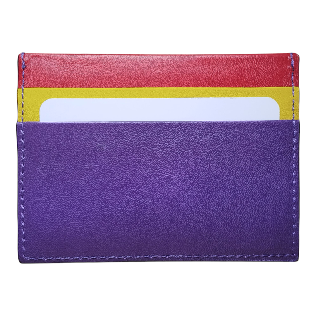 TARJETERO DE PIEL. BANDERA REPUBLICANA