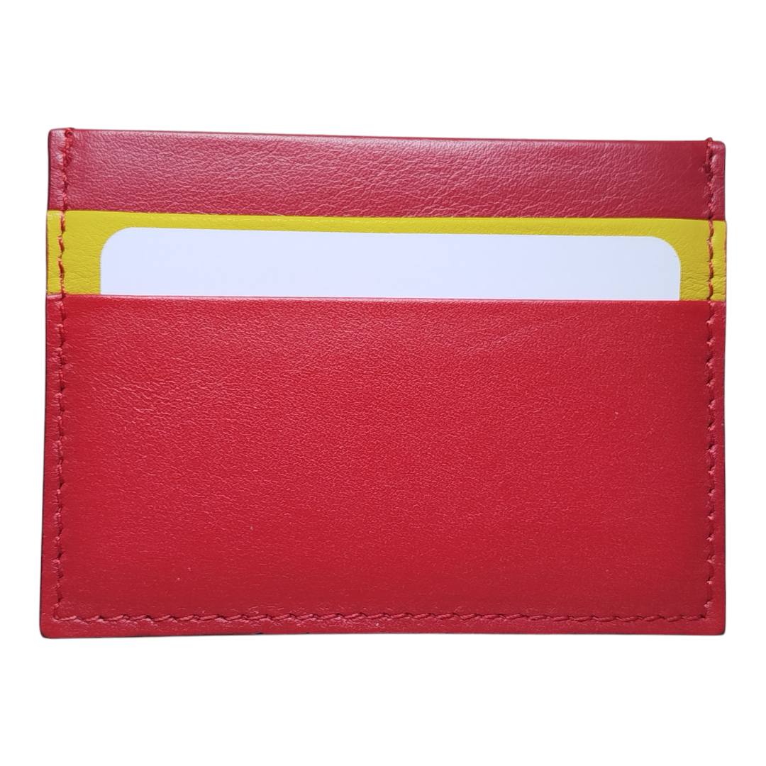 TARJETERO DE PIEL.BANDERA DE ESPAÑA
