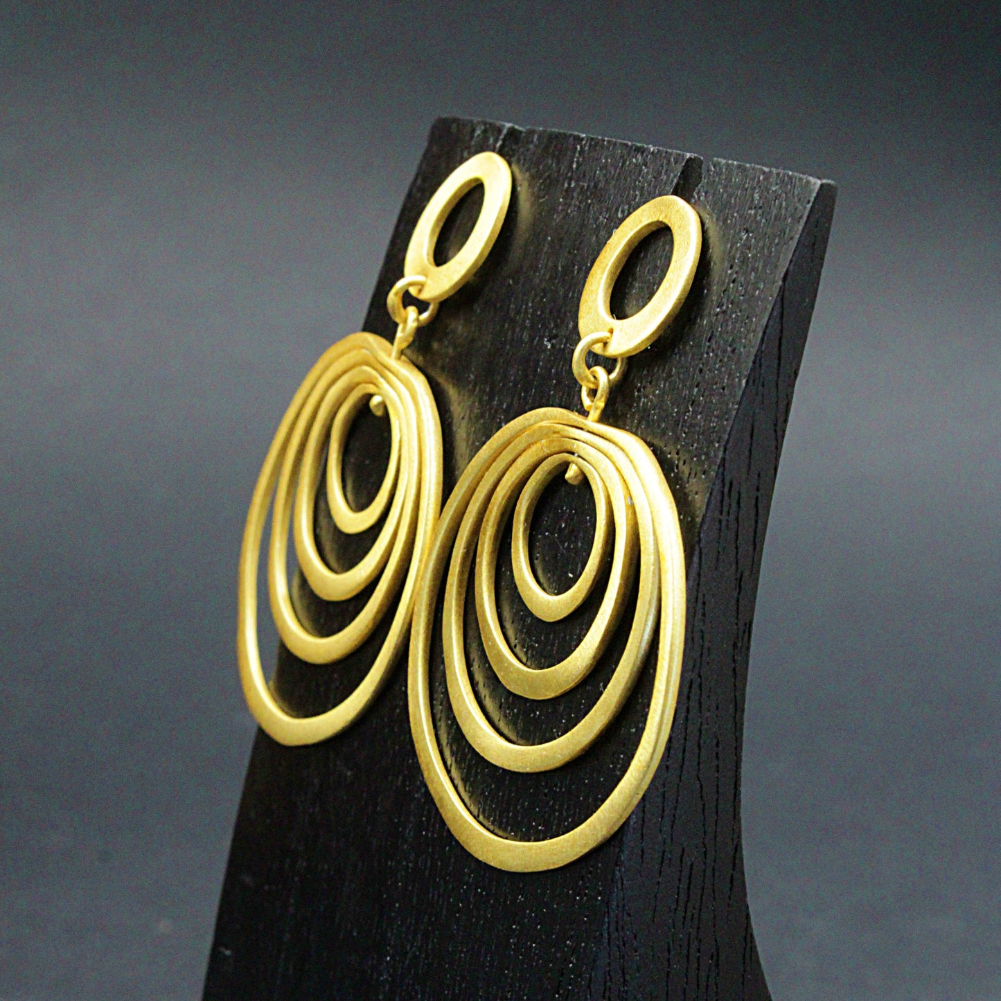 MILLE ANELLI gold plated designer earrings