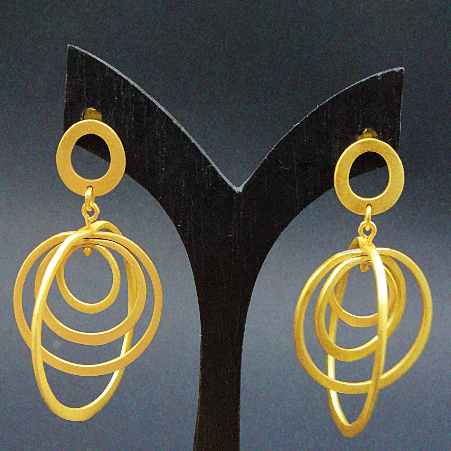 MILLE ANELLI gold plated designer earrings
