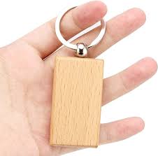 LLAVERO MADERA RECTANGULAR