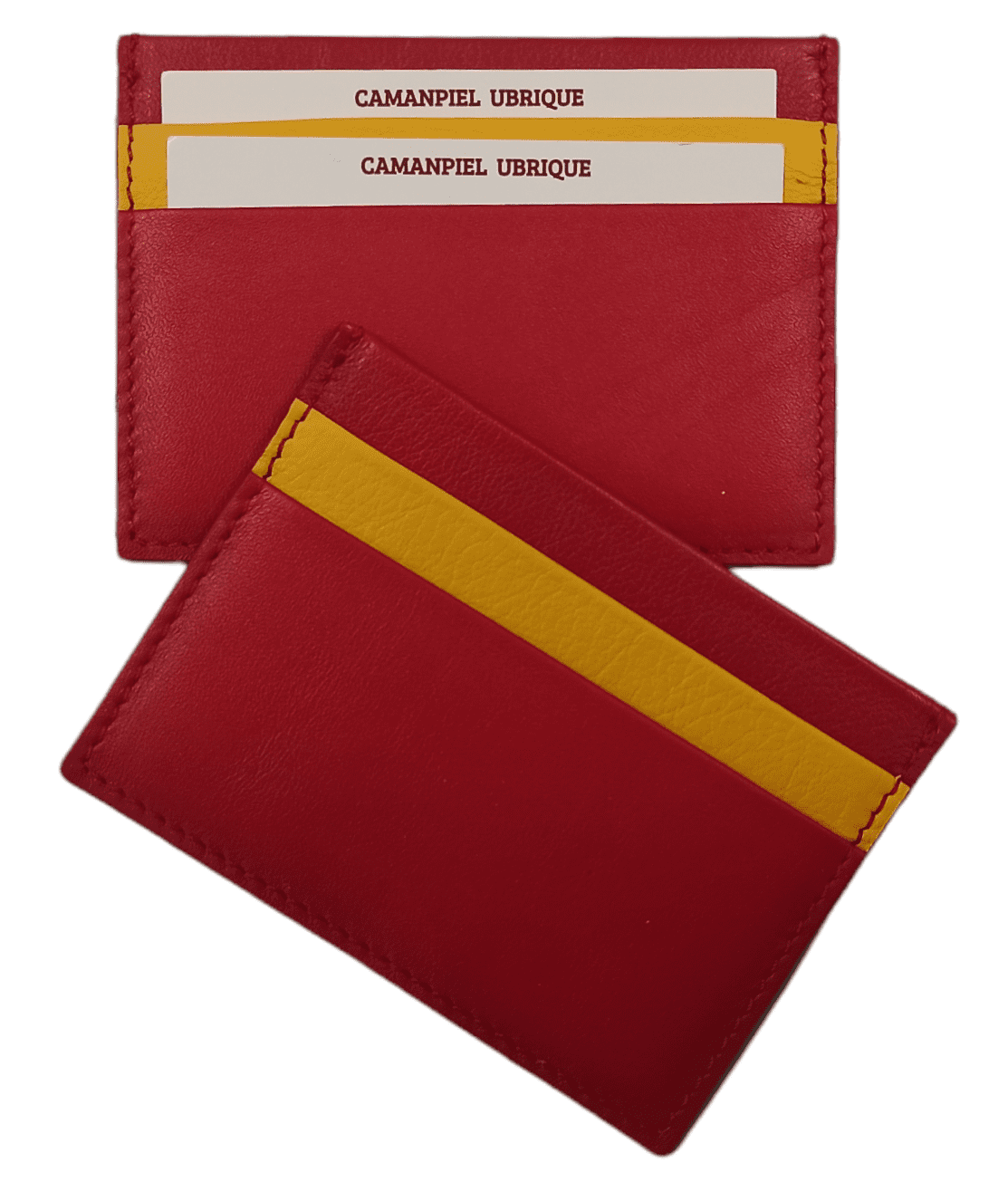 TARJETERO DE PIEL.BANDERA DE ESPAÑA