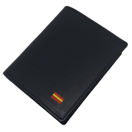 CARTERA DE PIEL COLOR NEGRO. ESPAÑA