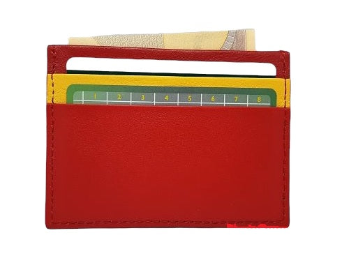 TARJETERO DE PIEL.BANDERA DE ESPAÑA