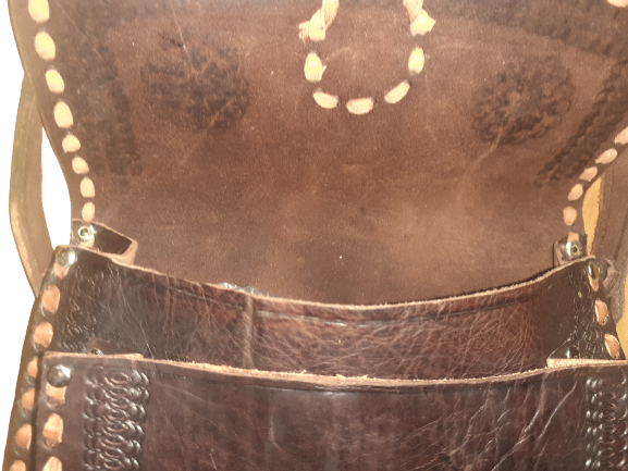 Bolso trapecio Mediano cuero